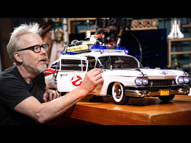 Adam Savage Unboxes The Ghostbusters Ecto-1 1/6 Scale Vehicle!
