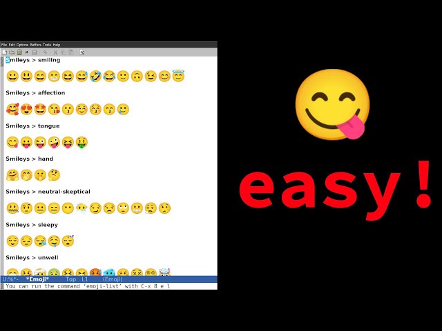 Emacs 29: Typing Emoji characters was never so easy!✌️