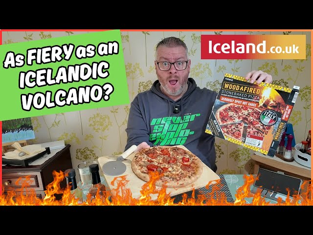ICELAND Seriously Spicy HOT SAUCE PIZZA review - is it too hot??