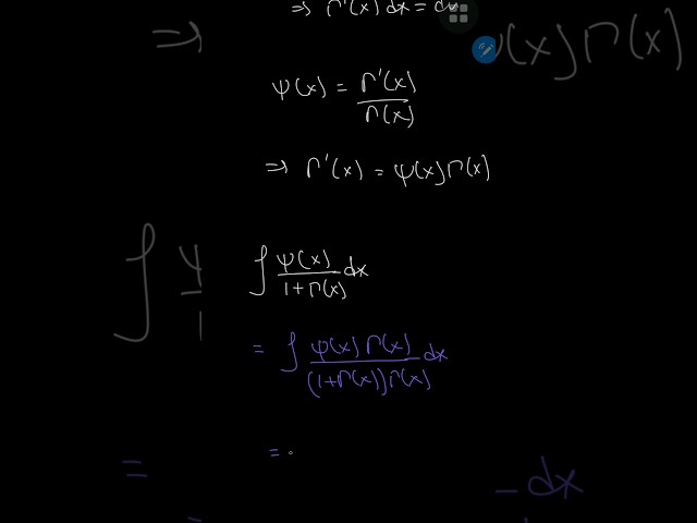 A gamma-digamma integral #calculus #gamma #advancedmaths #integral #integration #complexanalysis