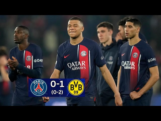 Mbappe & PSG Devastated After Champions League Exit | 1-0 (0-2)Defeat by Borussia Dortmund in SF