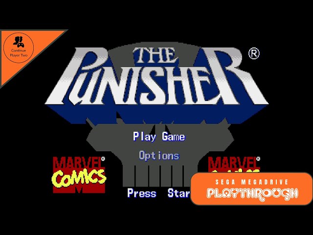 THE PUNISHER | SEGA Mega Drive / Genesis Playthrough | Capcom 1994 | Continue Player 2