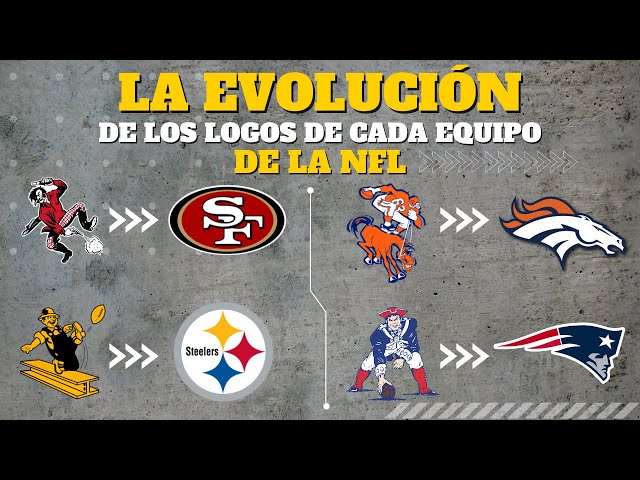 La EVOLUCIÓN de los LOGOS de los EQUIPOS de la NFL