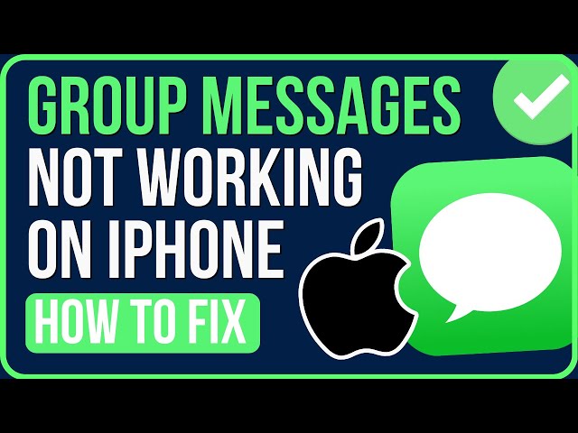 [FIXED] Group Messages Not Working on iPhone (2024) | Fix iPhone Group Messages Not Working