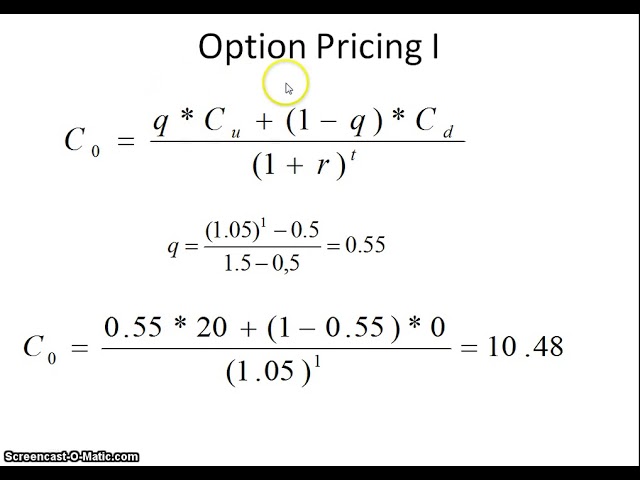 04   Option Pricing I Call