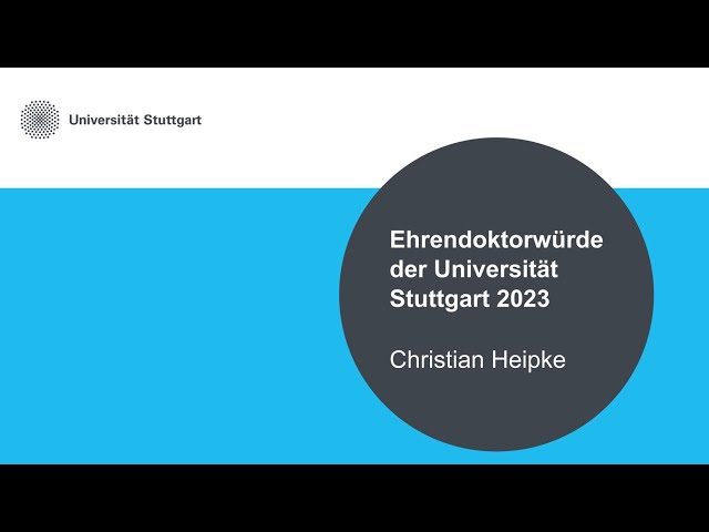 Ehrendoktorwürde an Prof. Christian Heipke