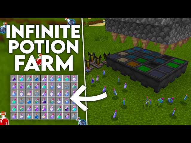 NEW Potion Farm 1.17+ Minecraft Bedrock (MCPE/Xbox/PS4/Switch/Windows10)