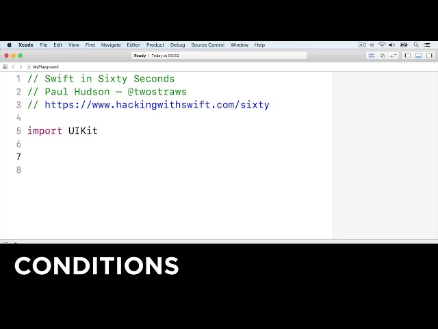 Conditions – Swift in Sixty Seconds