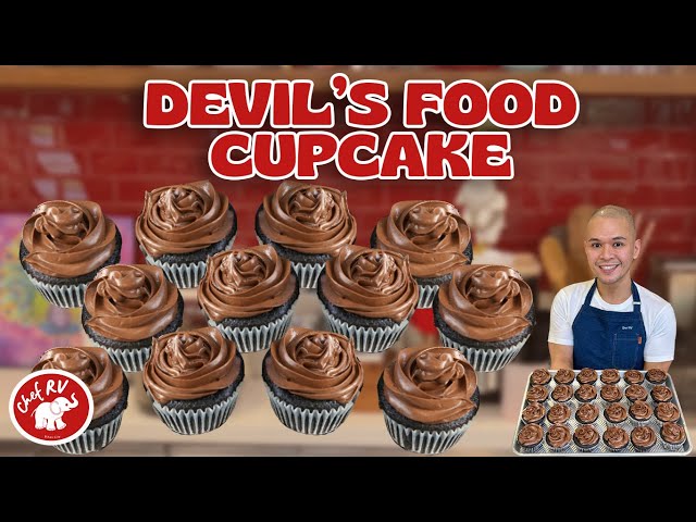 SUPER BEST CHOCOLATE CUPCAKES! Chef RV’s Devil’s Food Cupcakes