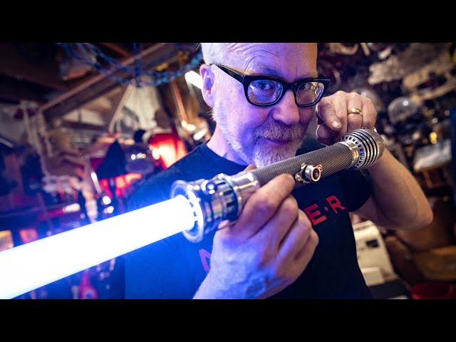 Adam Savage Mods His Custom Lightsaber!