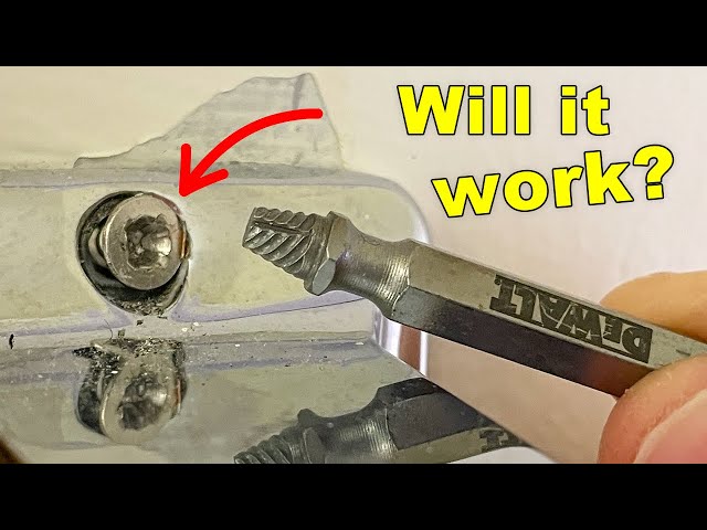 DEWALT MAX IMPACT Screw Extractor Set - WILL IT WORK??