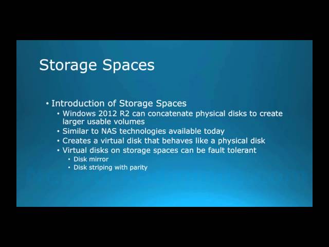 70-410 Objective 1.3 Notes Part 1 - Configuring Local Storage