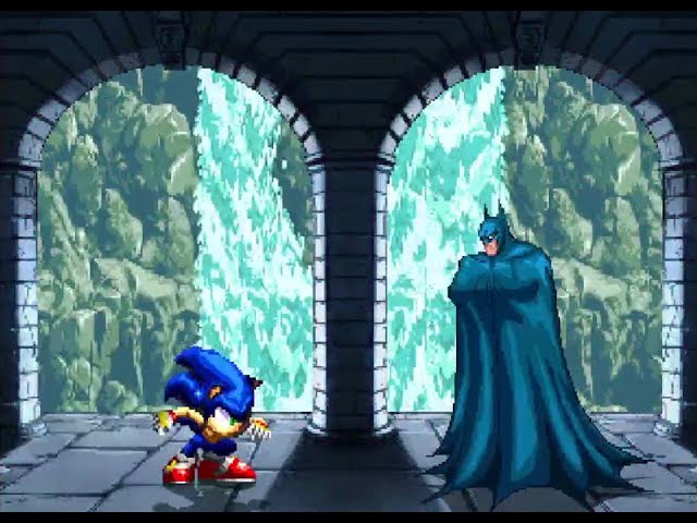MUGEN Sonic The Hedgehog And Goku (Me) Vs Batman And Seong Mi-Na (KOF 2002UM/Pots Vs Pots)