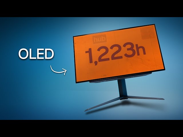 I used my OLED monitor for 1,223 hours