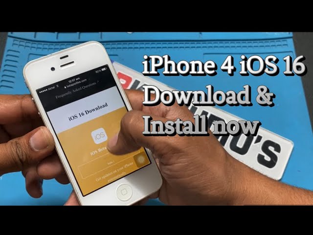 HOW TO DOWNLOAD IOS 16 ON IPHONE 4 || INSTALL IOS 16 || #ios16 #appleios #ios16beta #ios