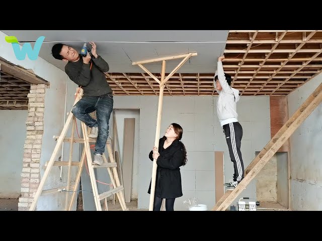 The couple renovate and repair the dilapidated two-story house to become more modern Part1 | WU Vlog