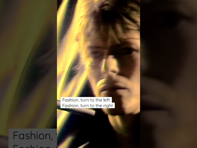 Fashion, the official music video by David Bowie #youtubeshorts #shorts #davidbowie #bowie