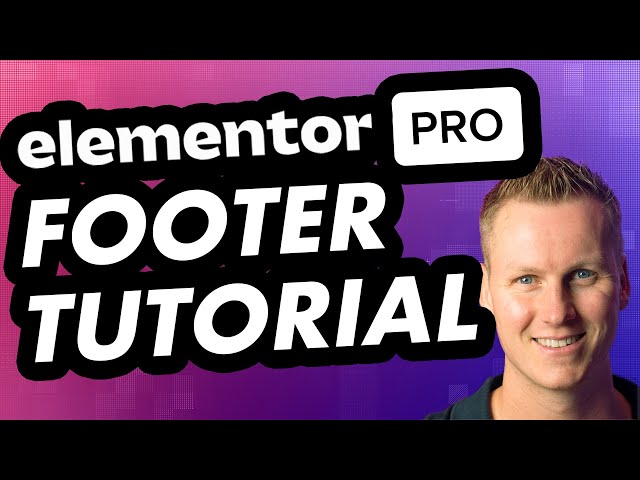 Create a Footer In Elementor Pro