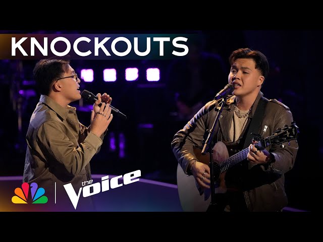 Justin & Jeremy Garcia Are the Ultimate DYNAMIC Duo on "You Are the Reason" | The Voice Knockouts
