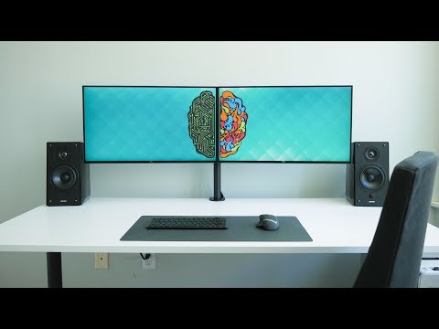 Ultimate Dual Monitor Desk Setup!