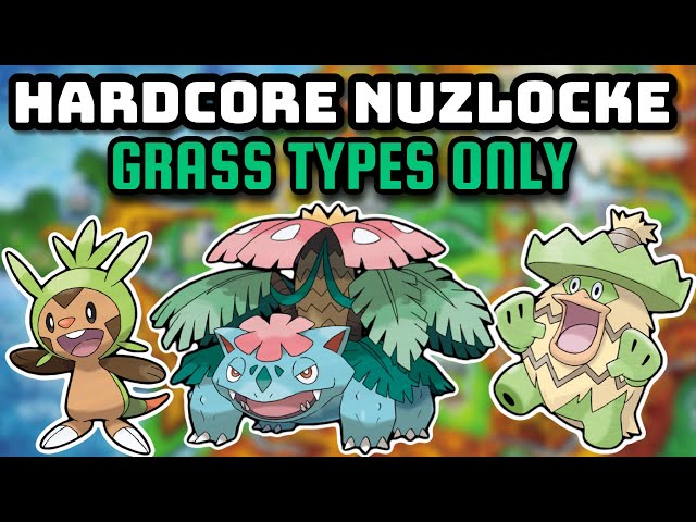 Pokémon Y Hardcore Nuzlocke - GRASS Type Pokémon Only! (No items, No overleveling)