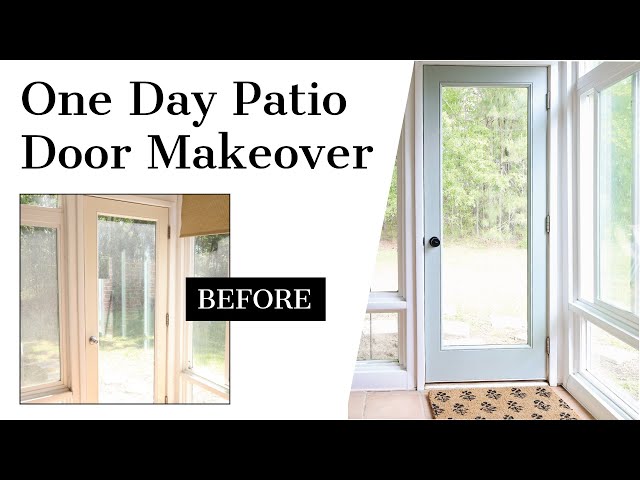 One Day Patio Door Makeover | How to Paint a Metal Door