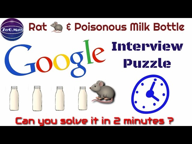 Google Interview Riddle | IQ Test For Genius Only - How Smart Are You ? | Zero Math