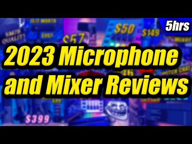 Shure SM7B, Rode, FIFINE, AVerMedia, Elgato, Maono, and More! | 2023 Microphone and Mixer Roundup