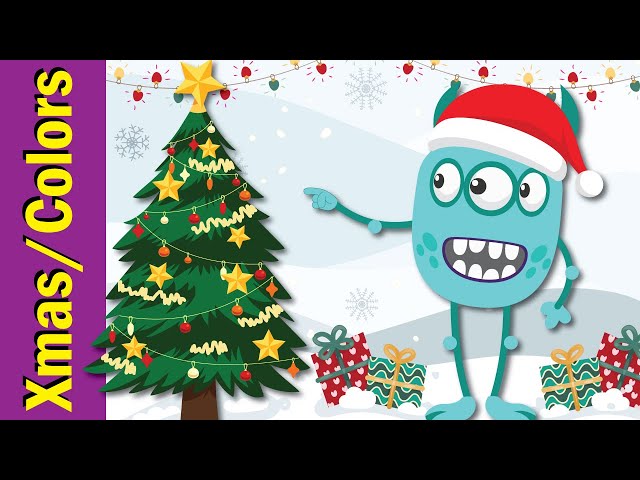 Decorate the Christmas Tree | Christmas Colors Song for Kids | Fun Kids English