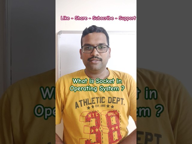 What is Socket in Operating System? || OS Interview Questions #os #education