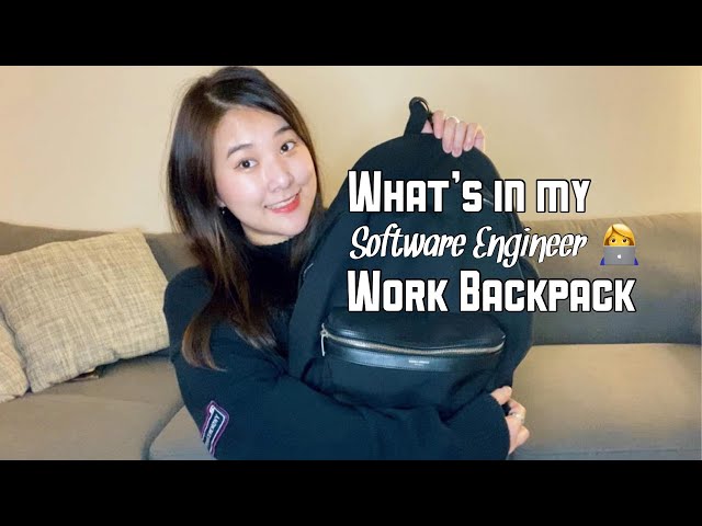 What's in my work bag 2021? (Software Engineer Backpack) | 미국 직장인 개발자 왓츠인마이백팩