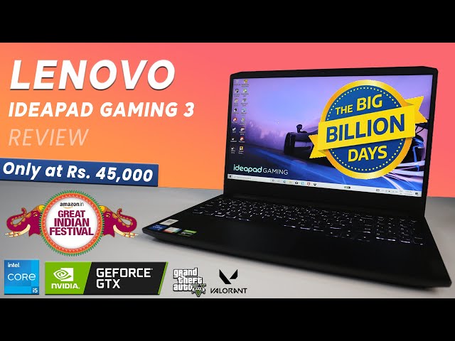 Lenovo Ideapad Gaming 3 | Intel i5 11th Gen 11300H | NVIDIA GTX 1650 Review | Amazon Great Indian