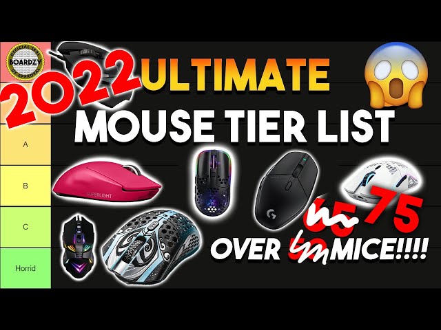 2022 ULTIMATE Gaming Mouse Tier List! (80+ Mice Ranked)