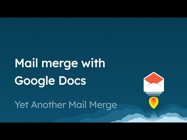 Create a beautiful email template with Google Docs for your mail merge