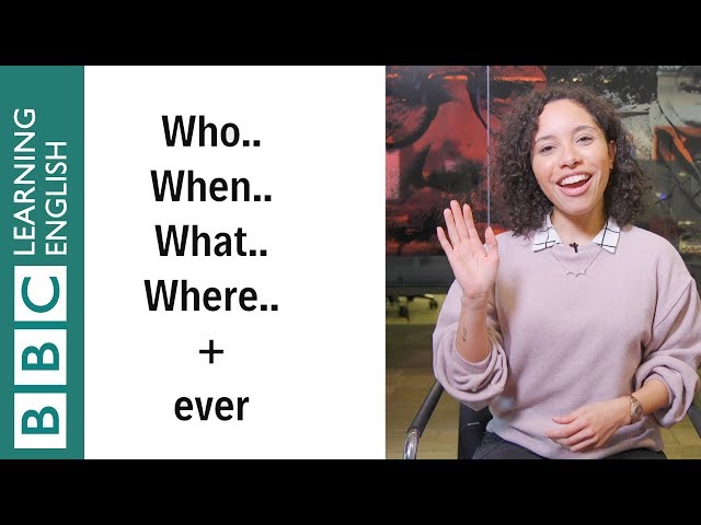 Whoever vs Whatever vs Whenever vs Wherever  - English In A Minute