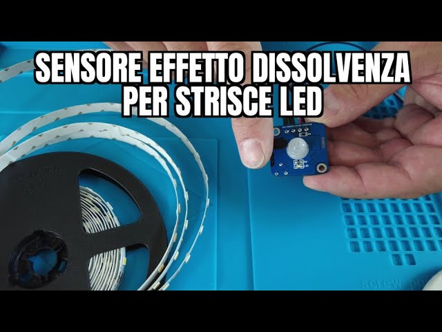 Mini SENSORE PRESENZA 12/24V 4A effetto dissolvenza per STRISCE LED