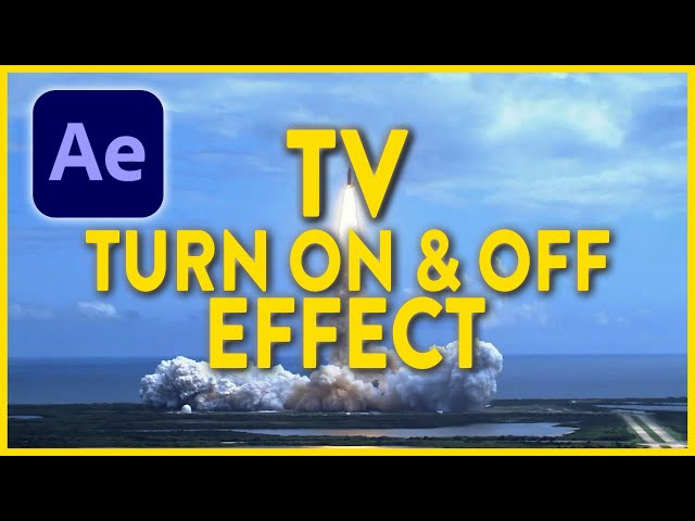 Easy TV Turn ON & OFF Effect in Adobe After Effects