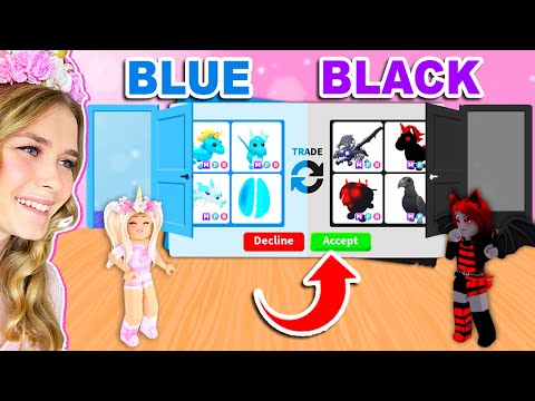 TRADE The COLOR That Is BEHIND THE DOOR CHALLENGE In Adopt Me! (Roblox)