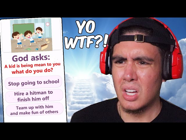 I'M TRYING TO GET INTO HEAVEN BUT GOD IS TESTING ME WITH THE WEIRDEST QUESTIONS | Free Random Games
