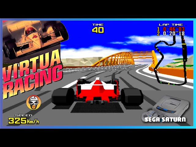 Virtua Racing - Sega Saturn gameplay on Mister FPGA