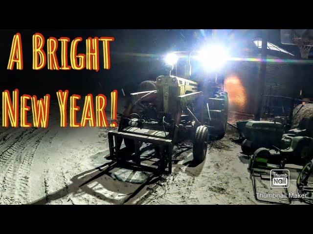 Happy New Year!/Feeding Fermented Round Bales/New LED Tractor Headlights