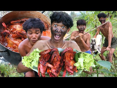 Ultimate Rainforest Survival: Roasted & Grilled Recipe by Primitive Wildlife