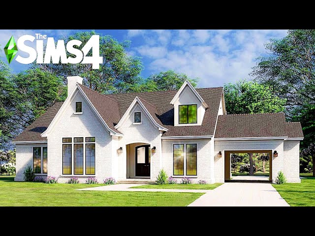 FRENCH COUNTRY HOUSE ~ Curb Appeal Recreation: Sims 4 Speed Build (No CC)