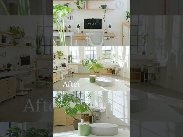 Before & After – Industrial Loft Turned Zen Office