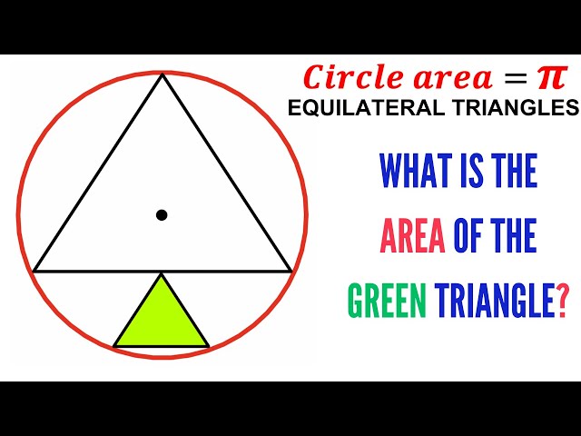 Japanese Sangaku Geometry | Find area of the Green Triangle | #math #maths #geometry