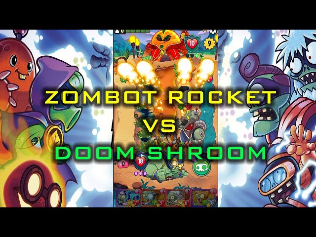 Zombot vs Doomshroom wipe out PVZ Heroes