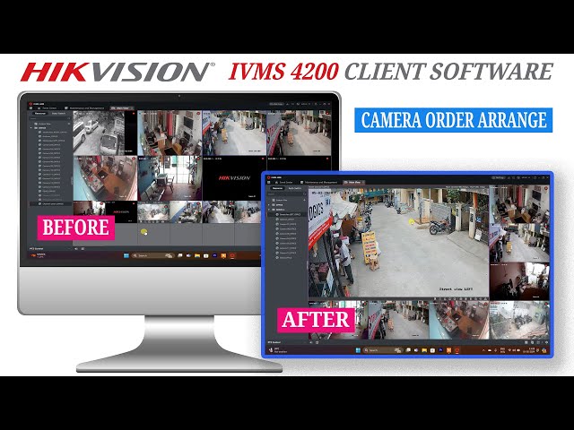 Hikvision DVR iVMS-4200 client software, arrange the camera order without changing BNC connector
