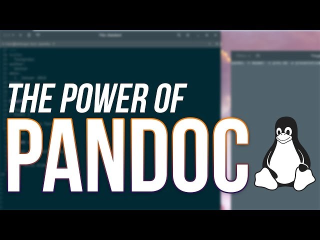 Pandoc - das schweizer Taschenmesser für Dokumentverarbeitung!