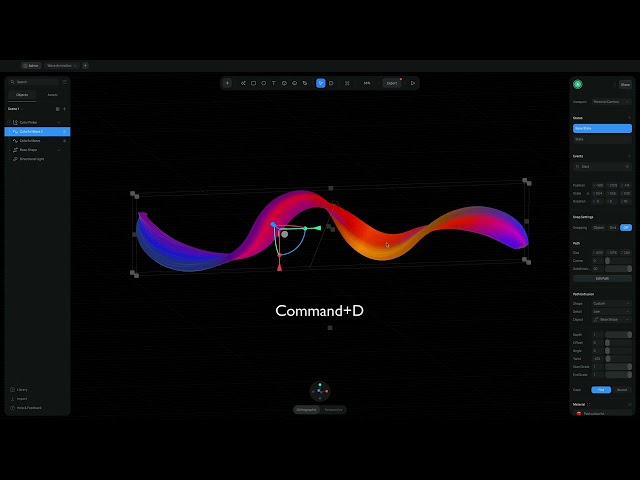 [3D UI] 06 waves animation