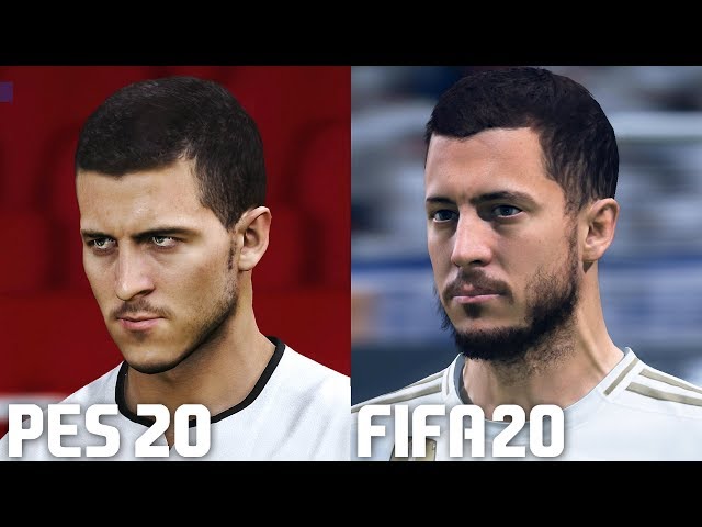 FIFA 20 vs PES 2020 - Real Madrid Player Faces Comparison